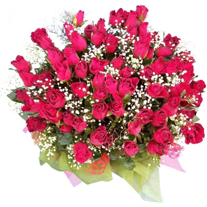 69 Red Roses Bouquet