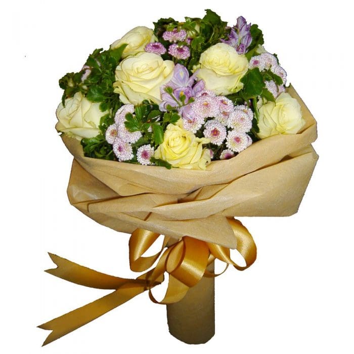 White Rose Mixed Bouquet