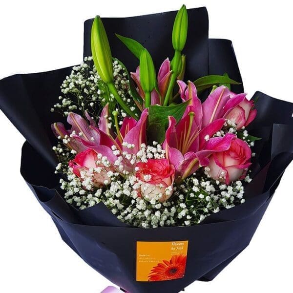 Black BOORDO Bouquet ROSES FLORAL flower leggings COTTON S M L 2-12